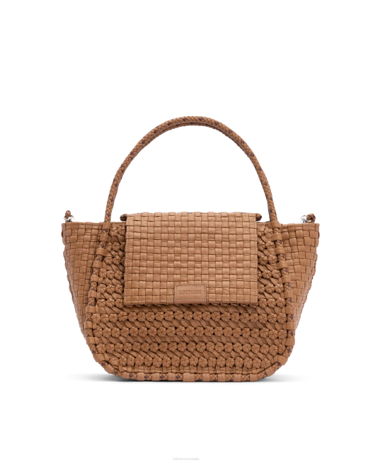 Noodbag Braided Washed Lamb Top Handle Bag Lottusse Collection Natural Accessories L4RH424