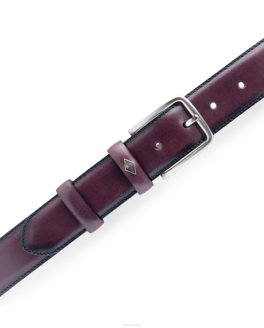 Cinturon Bright Calf Buckle Lottusse Collection Maroon Accessories L4RH433