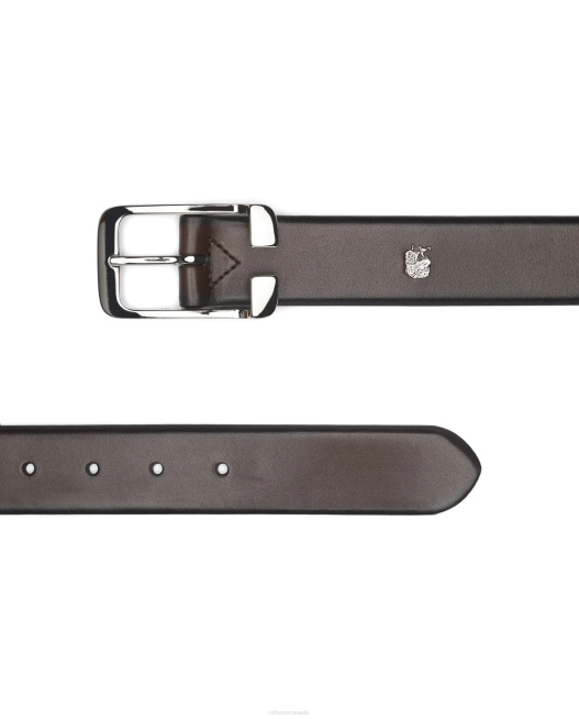 Cinturon Crust Anilin Embossy Calf Buckle Lottusse Collection Mocha Accessories L4RH452