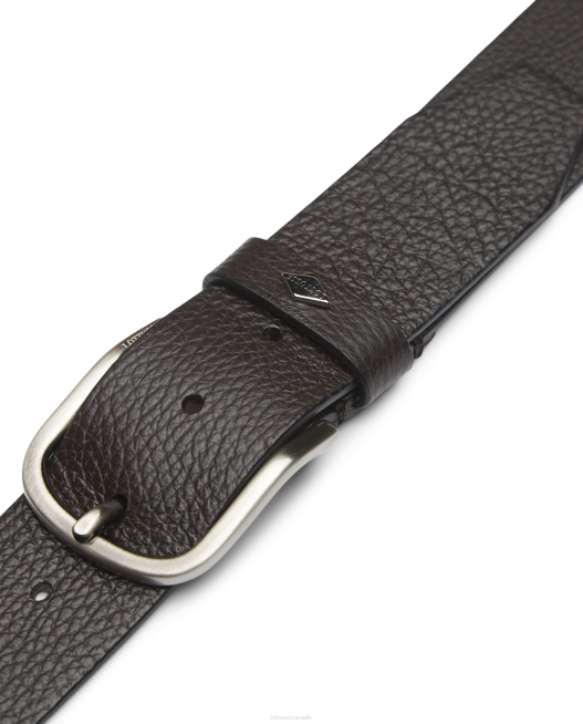 Cinturon Grain Calf Buckle Lottusse Collection Mocha Accessories L4RH437