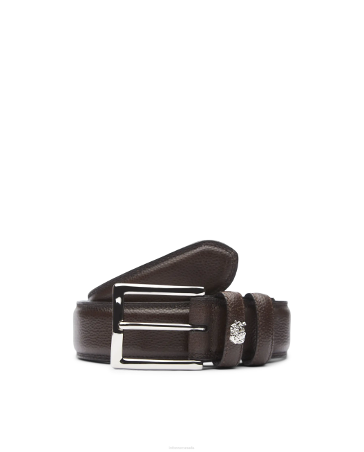 Cinturon Grain Calf Buckle Lottusse Collection Mocha Accessories L4RH449