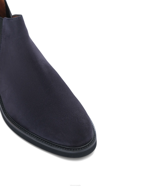 Baltimore Calf Suede Ankle Boots Lottusse Men Navy Footwear L4RH157