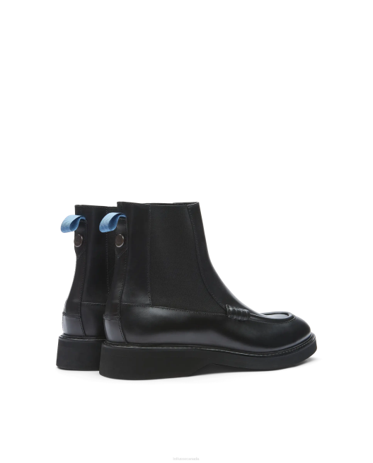 Luca Brush Off Calf Ankle Boots Lottusse Men Black Footwear L4RH172