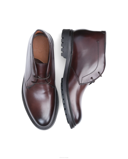 Walton Crust Anilin Calf Ankle Boots Lottusse Men Mocha Footwear L4RH130