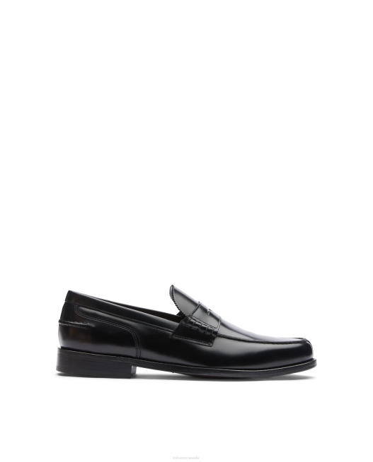 Daytona Bright Calf Boat Shoes Lottusse Men Black Footwear L4RH3