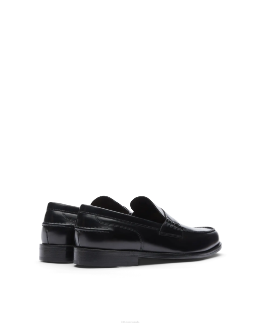 Daytona Bright Calf Boat Shoes Lottusse Men Black Footwear L4RH3