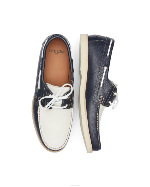 Ocean Grain Calf Boat Shoes Lottusse Men Multicolour Footwear L4RH121