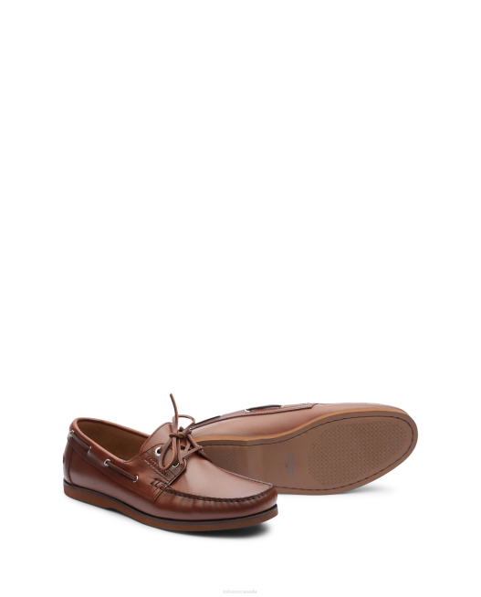 Ocean Wax Calf Boat Shoes Lottusse Men Brown Footwear L4RH101