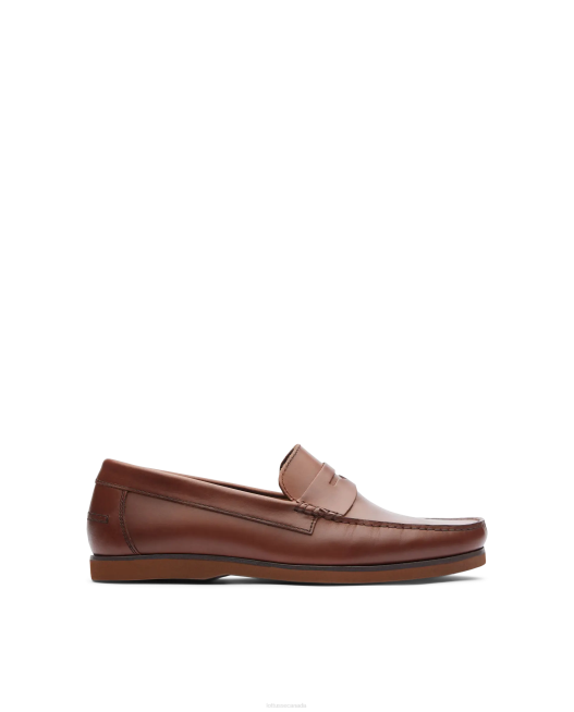 Ocean Wax Calf Boat Shoes Lottusse Men Brown Footwear L4RH104