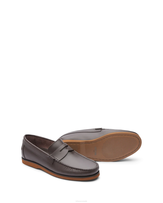 Ocean Wax Calf Boat Shoes Lottusse Men Mocha Footwear L4RH103