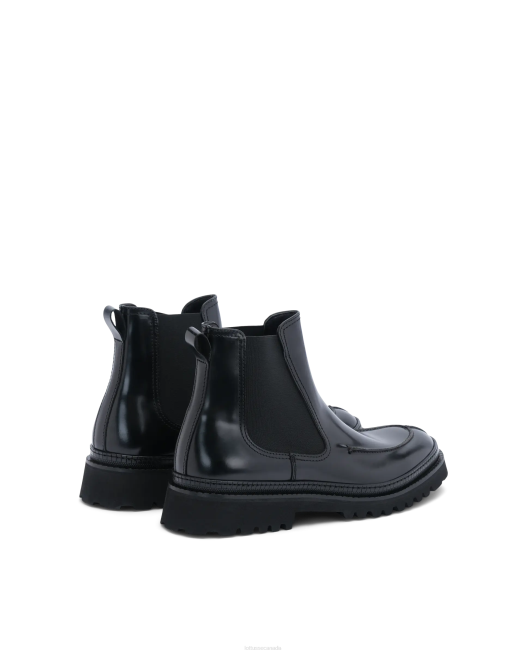 Covent Calf Elasticated Boots Lottusse Men Black Footwear L4RH174