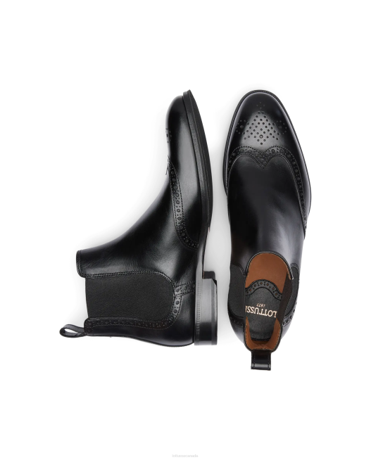 Lenox Brush Off Calf Boots Lottusse Men Black Footwear L4RH142