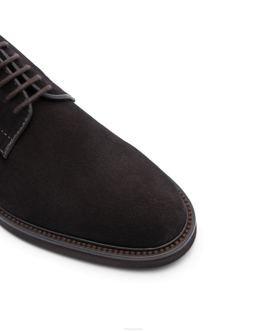 Baltimore Suede Calf Derby Lottusse Men Mocha Footwear L4RH19