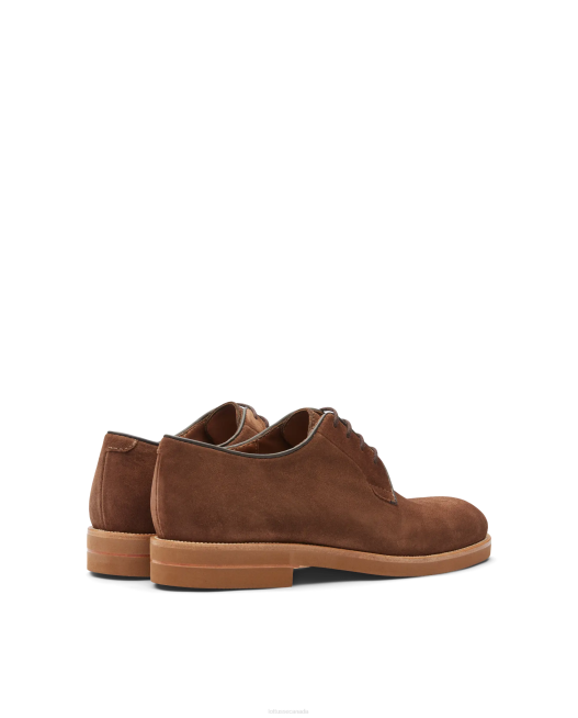 Niza Suede Calf Derby Lottusse Men Brown Footwear L4RH109