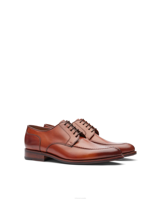 Premium Crust Anilin Calf Derby Lottusse Men Brown Footwear L4RH66
