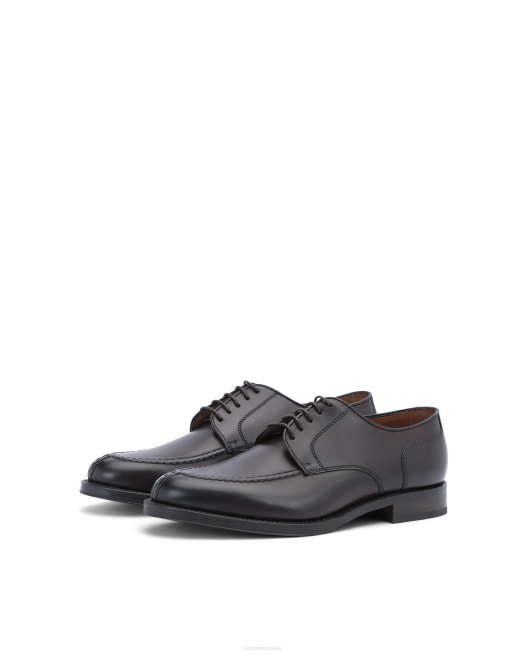 Premium Crust Anilin Calf Derby Lottusse Men Mocha Footwear L4RH46