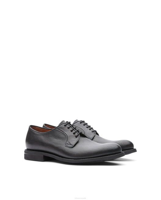 Walton Canguro embossy Leather Derby Lottusse Men Marine Blue Footwear L4RH69