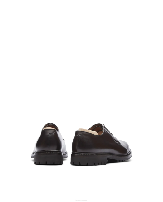 Walton Crust Anilin Calf Derby Lottusse Men Mocha Footwear L4RH57