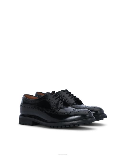 Walton Polished Binder Calf Derby Lottusse Men Black Footwear L4RH40