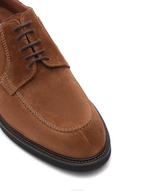 Baltimore Calf Suede Derby Loafers Lottusse Men Brown Footwear L4RH161