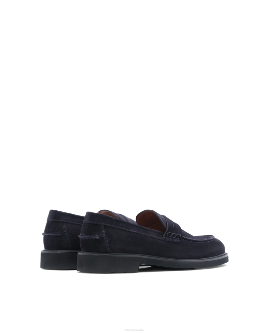 Baltimore Calf Suede Loafers Lottusse Men Navy Footwear L4RH164