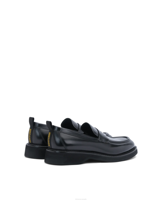 Luca Lamb Soft Loafers Lottusse Men Black Footwear L4RH173