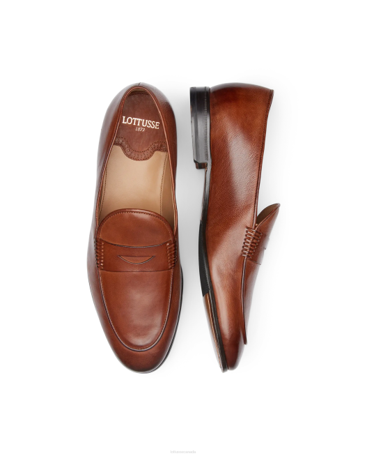 Verona Brush off Calf Loafers Lottusse Men Brown Footwear L4RH76