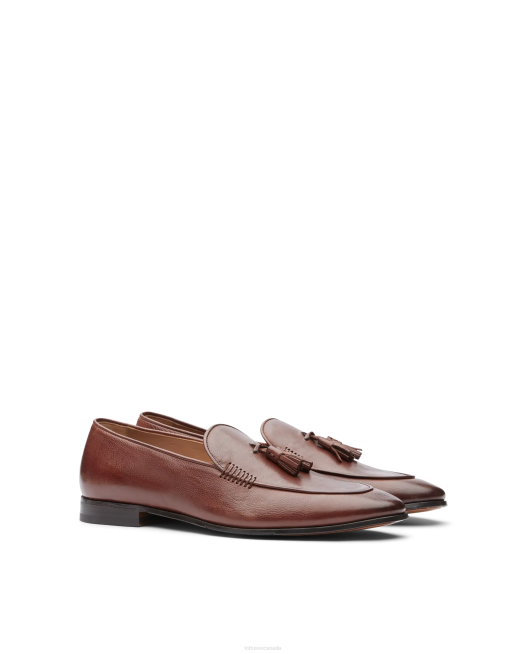 Verona Brush off Calf Loafers Lottusse Men Mocha Footwear L4RH87
