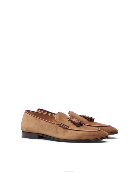 Verona Suede Calf Loafers Lottusse Men Brown Footwear L4RH86