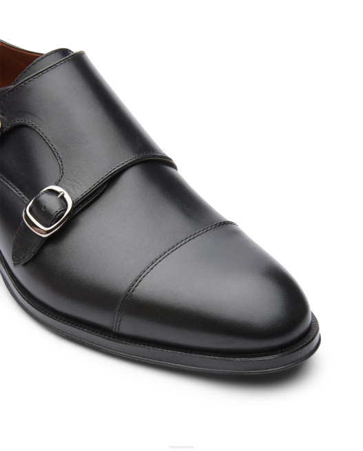 Lenox Brush Off Calf Monks Lottusse Men Black Footwear L4RH6