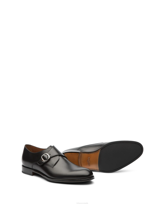 Lenox Brush off Calf Monks Lottusse Men Black Footwear L4RH12