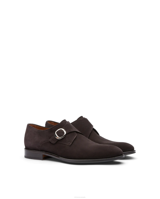 Lenox Suede Calf Monks Lottusse Men Mocha Footwear L4RH141