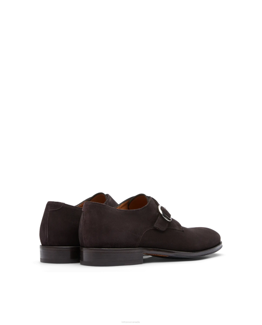 Lenox Suede Calf Monks Lottusse Men Mocha Footwear L4RH141