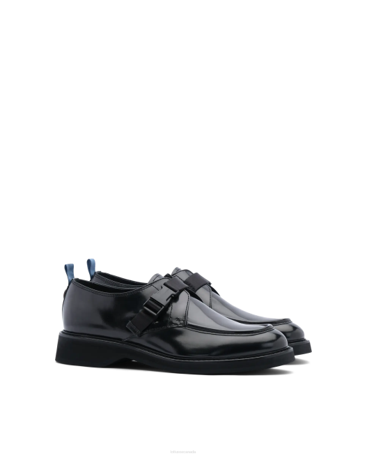 Luca Polished Binder Calf Monks Lottusse Men Black Footwear L4RH171