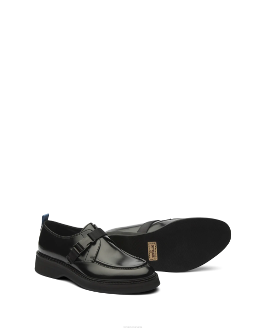 Luca Polished Binder Calf Monks Lottusse Men Black Footwear L4RH171