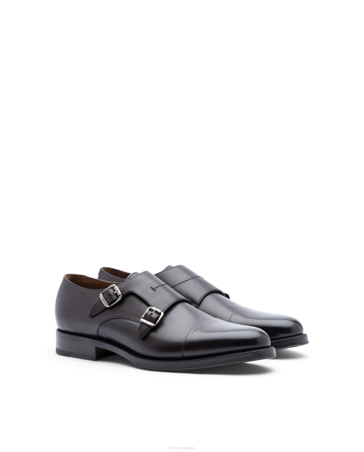 Premium Crust Anilin Calf Monks Lottusse Men Mocha Footwear L4RH48