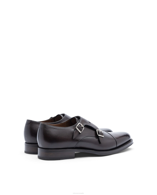 Premium Crust Anilin Calf Monks Lottusse Men Mocha Footwear L4RH48