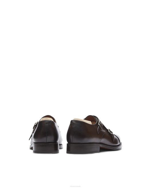 Premium Crust Anilin Calf Monks Lottusse Men Mocha Footwear L4RH48