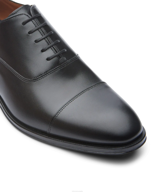Lenox Brush Off Calf Oxford Lottusse Men Black Footwear L4RH8