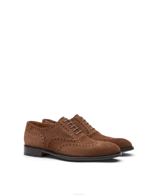 Lenox Suede Calf Oxford Lottusse Men Brown Footwear L4RH140
