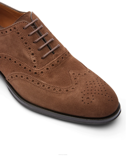 Lenox Suede Calf Oxford Lottusse Men Brown Footwear L4RH140