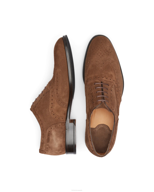 Lenox Suede Calf Oxford Lottusse Men Brown Footwear L4RH140
