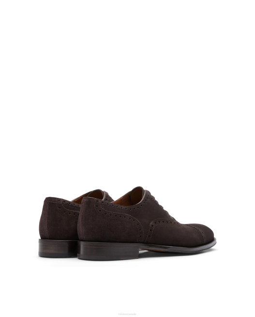 Lenox Suede Calf Oxford Lottusse Men Mocha Footwear L4RH138