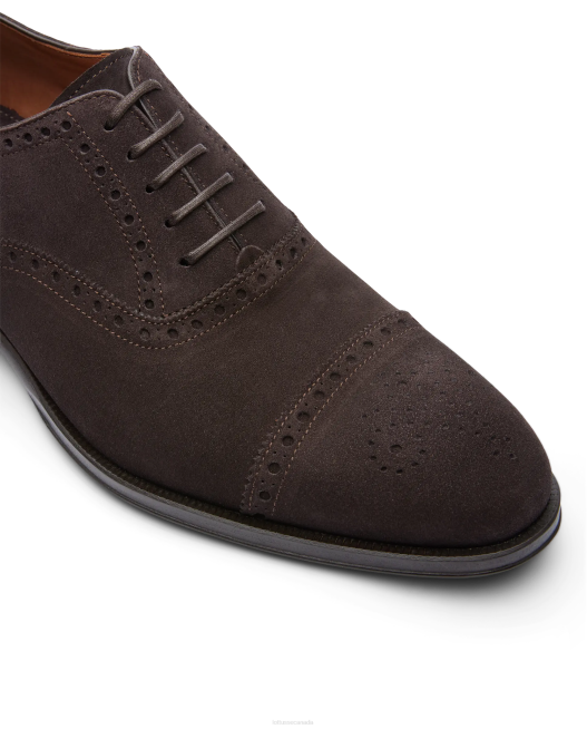 Lenox Suede Calf Oxford Lottusse Men Mocha Footwear L4RH138
