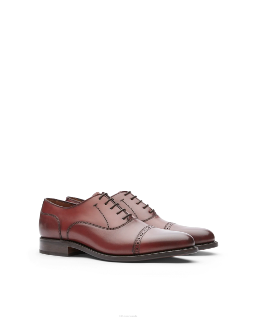 Premium Bordeaux Crust Aniline Calf Oxford Lottusse Men Black Footwear L4RH52