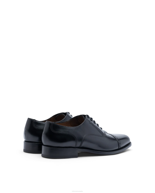 Premium Crust Anilin Calf Oxford Lottusse Men Black Footwear L4RH50