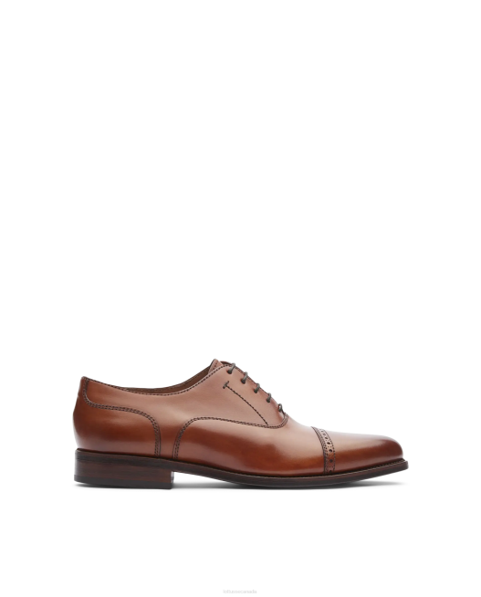 Premium Crust Anilin Calf Oxford Lottusse Men Brown Footwear L4RH51