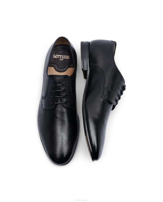 Verona Brush off Calf Oxford Lottusse Men Black Footwear L4RH89
