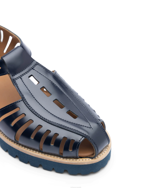 Covent Bright Calf Jelly Shoes Lottusse Men Marine Blue Footwear L4RH94