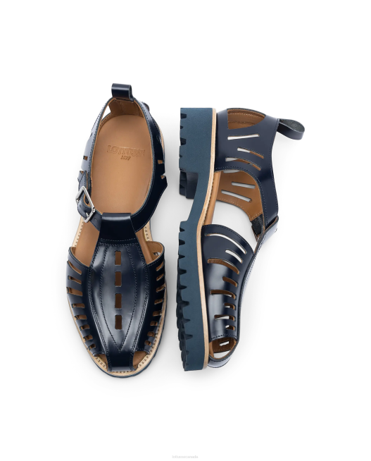 Covent Bright Calf Jelly Shoes Lottusse Men Marine Blue Footwear L4RH94